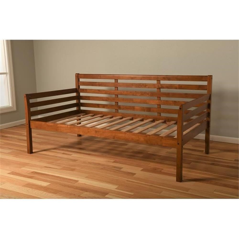 Twin Daybed in Medium Brown, S - Sustainable Living Homes ulasan dan harga